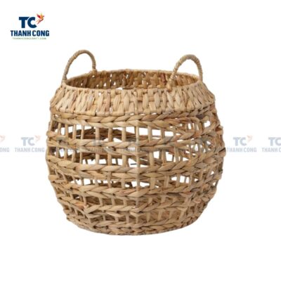 Woven Water Hyacinth Planter Basket (TCSB-23119)