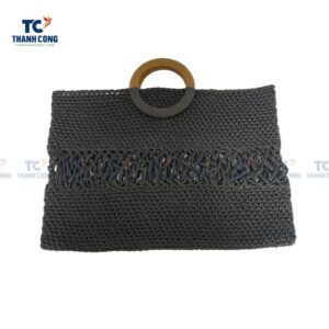 Black Crochet Bag (TCFA-22027)
