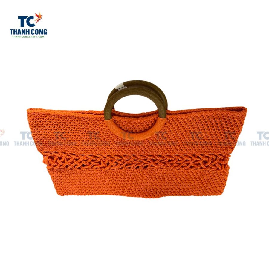 Burnt Orange Crochet Bag (TCFA-22026)