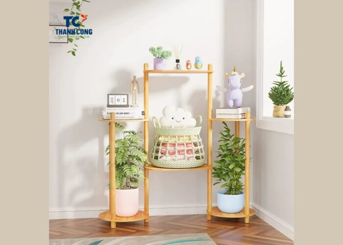 Classic Tiered Bamboo Stand