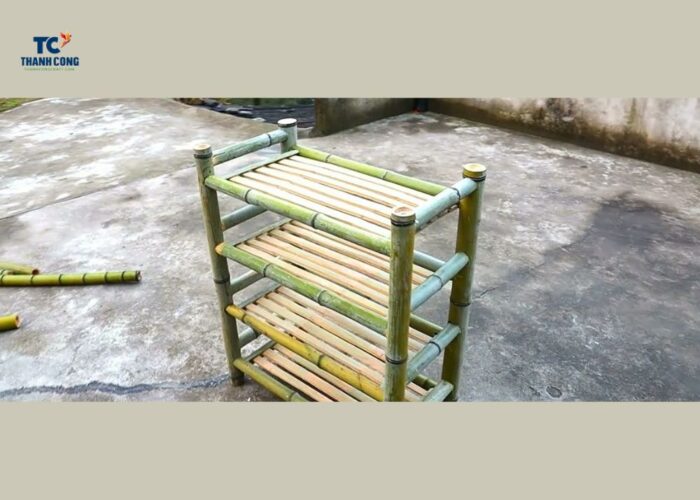 How to make a diy bamboo shoe rack