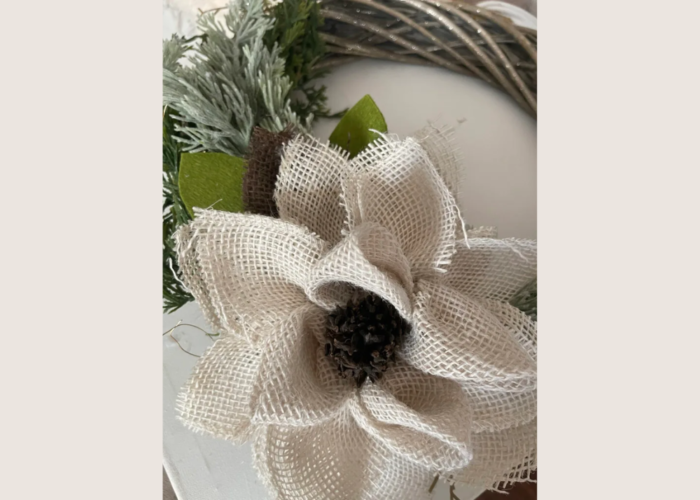 How to make a rattan wreath step by step