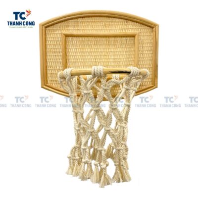 Wicker Rattan Basketball Hoop