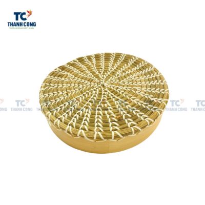 Seagrass Bamboo Round Tray (TCKIT-23219)