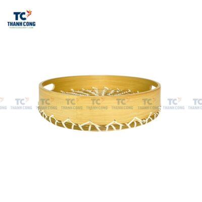 Seagrass Bamboo Round Tray (TCKIT-23219)