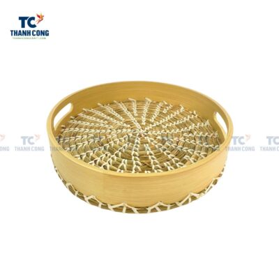 Seagrass Bamboo Round Tray (TCKIT-23219)