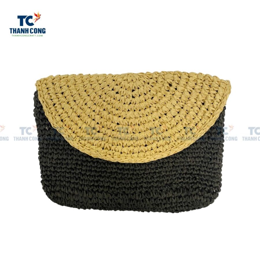 Two Tone Crochet Clutch Bag