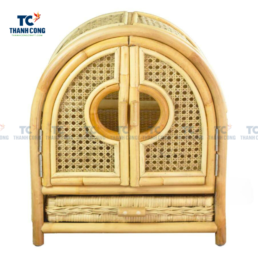 Cabinet For Doll Rattan, Rattan Doll Cabinet