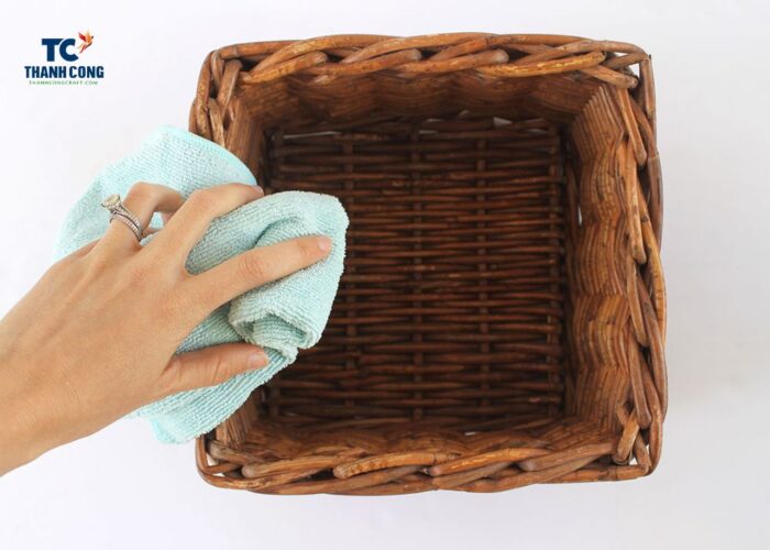 Use a clean cloth to gently scrub the grease stains areas