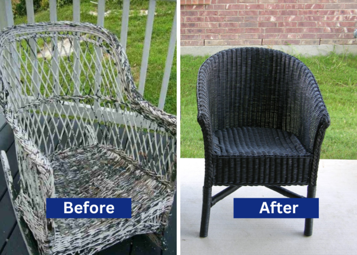 How to paint wicker furniture