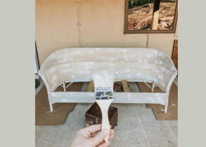 how to remove paint from plastic wicker furniture