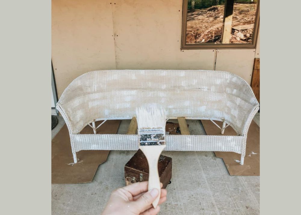 Image showcasing How to remove paint from plastic wicker furniture without damaging it?