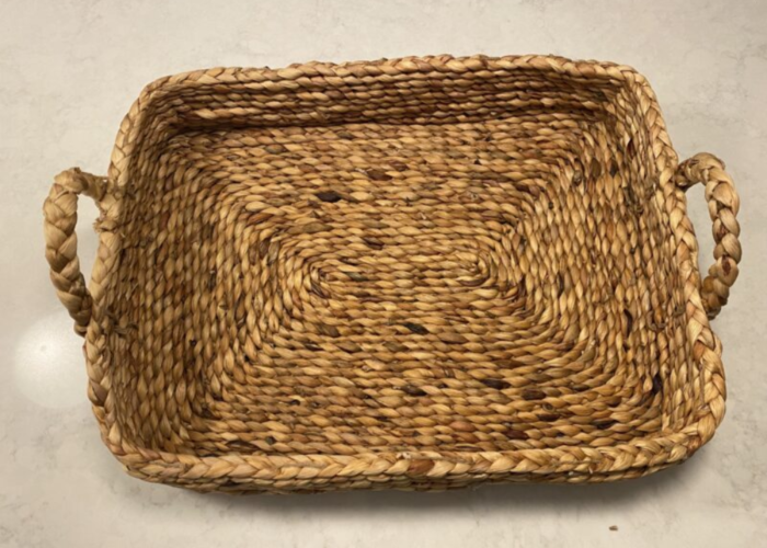 How to reshape a woven wicker basket