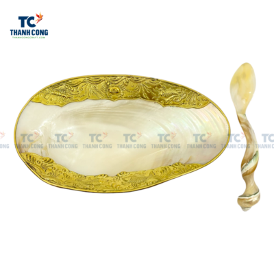 Mother Of Pearl Caviar Shell Plate (TCPFA-24049)