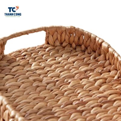 Oval Woven Water Hyacinth Tray