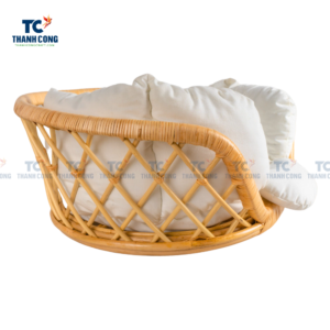 Medium Wicker Dog Bed Basket