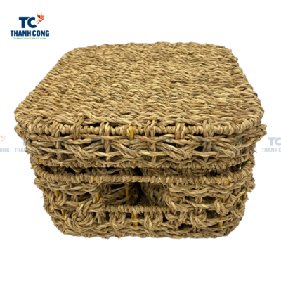 Seagrass Storage Box with 3 Smaller Baskets