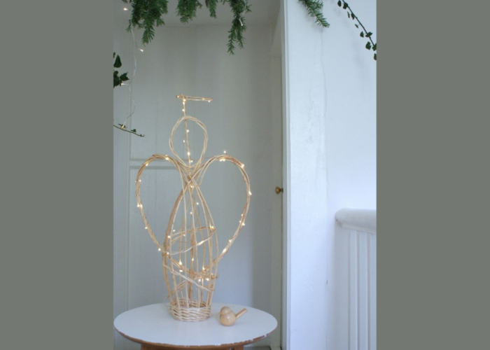 How to make a willow angel for Christmas step by step