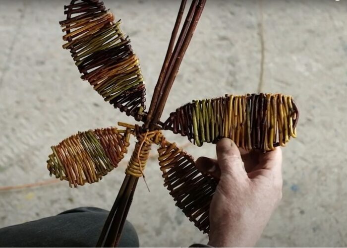 How to make a willow butterfly step by step