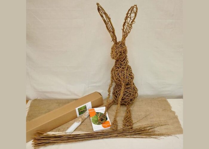 How to make a willow hare animal sculptures step by step, how to make willow animal sculptures
