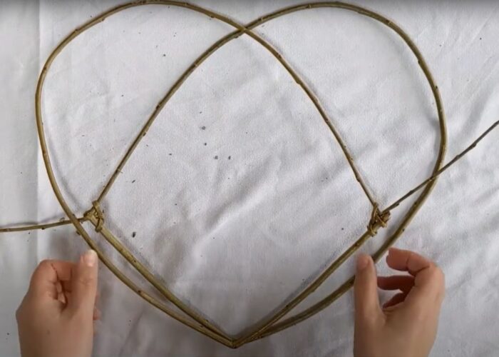 How to make a willow heart