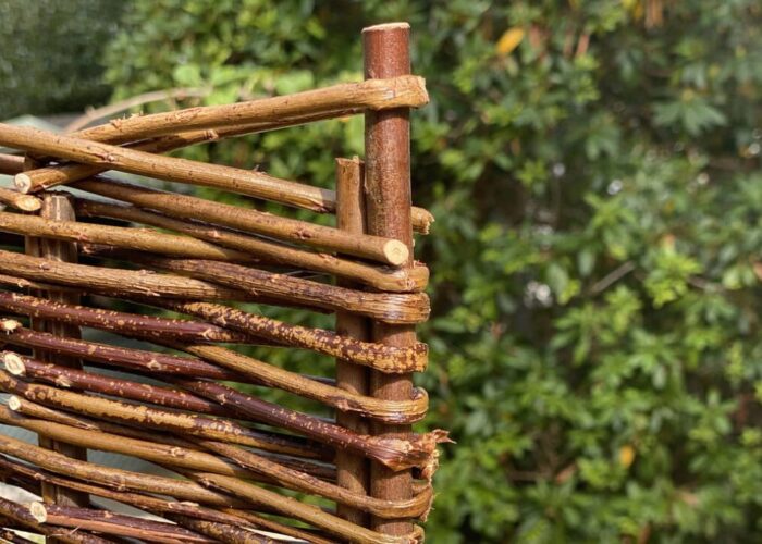 How to make willow border edging, how to make a willow raised bed