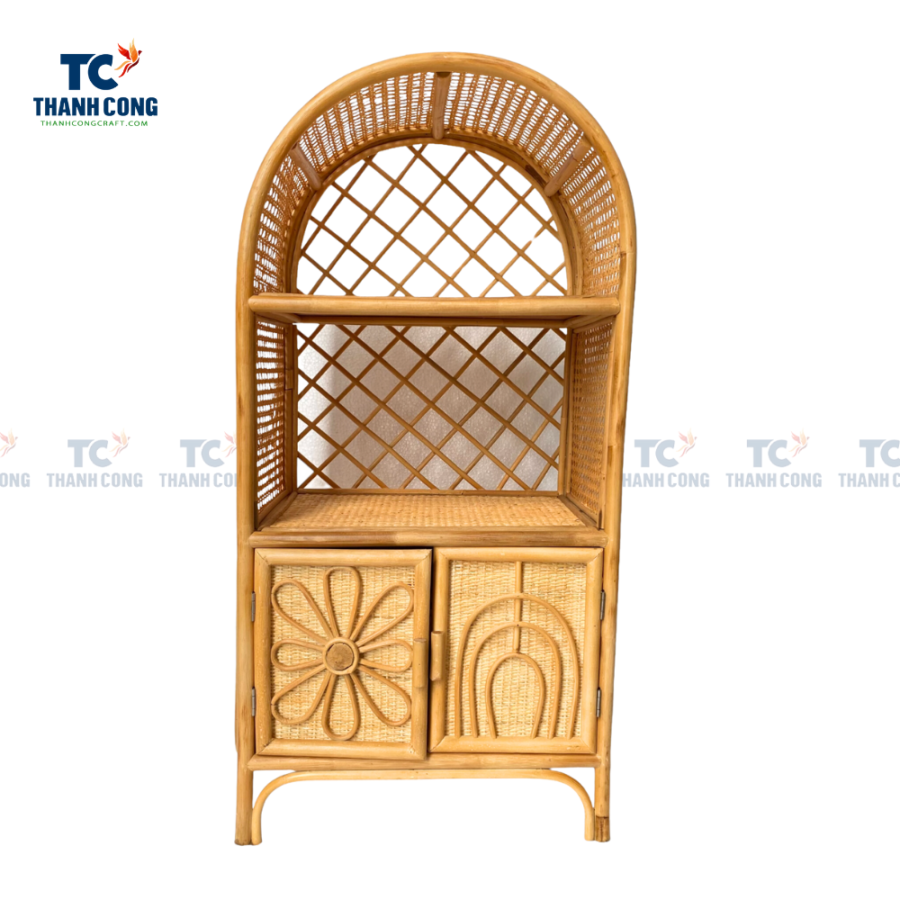 Rattan Arched Shelf Hutch (TCBDA-24036)