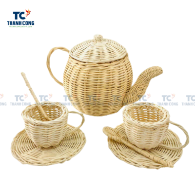 Rattan Tea Set, wicker tea set