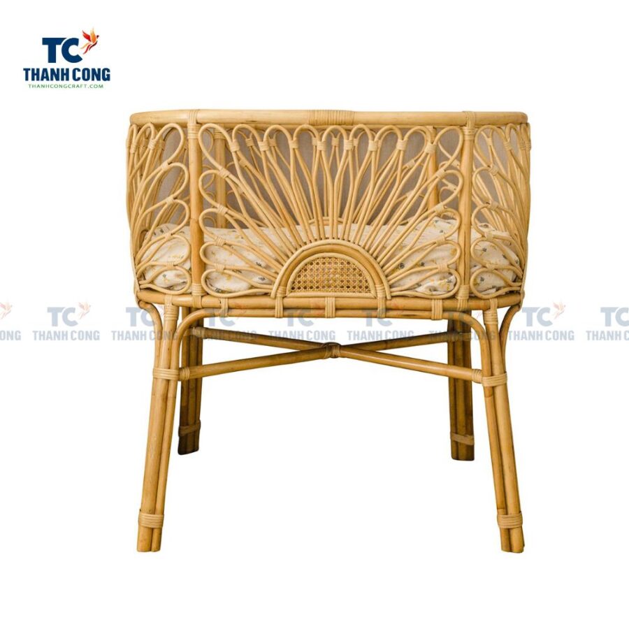 Rattan Wicker Bassinet with Stand (TCBDA-24027)