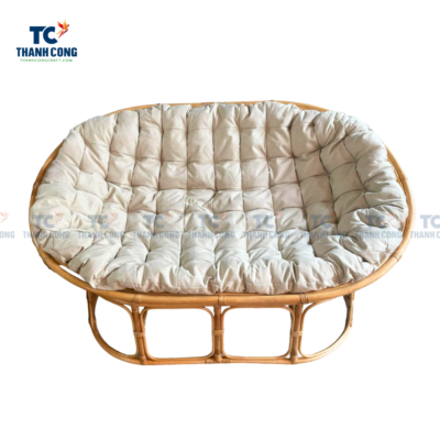 rattan double papasan chair, rattan double papasan chair frame, 2 seat papasan chair