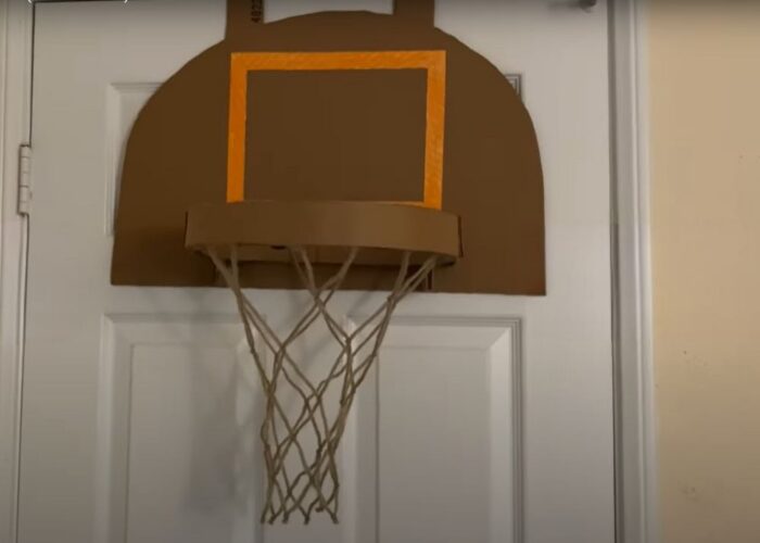 Once the basketball hoop is securely mounted