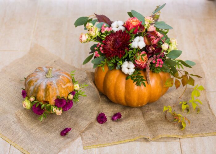 How to decorate a fall basket