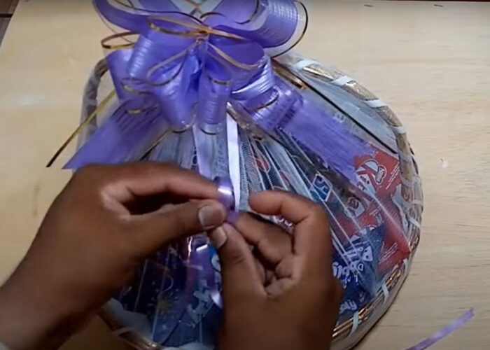 How to decorate chocolate basket