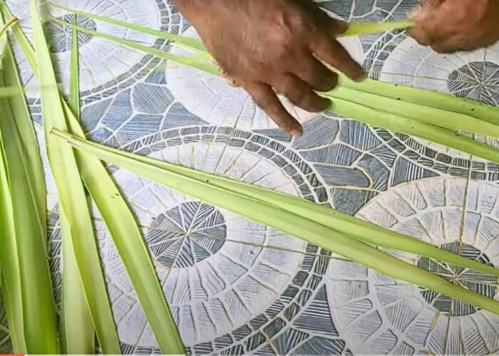 how to weave a basket from palm fronds