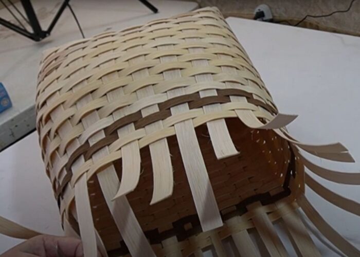 How to weave a pack basket step by step
