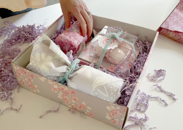 How to wrap a gift basket without cellophane