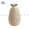 pear wicker basket, pear braided storage