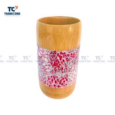 Bamboo Cup With Eggshell Inlay (TCBA-23022)