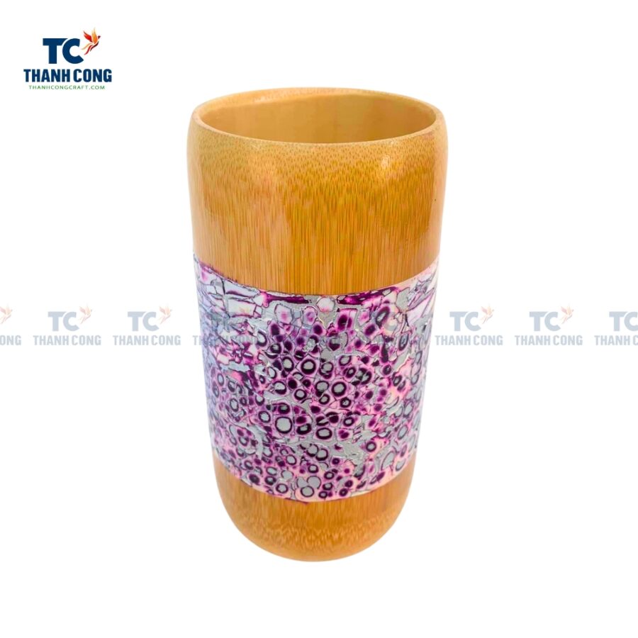 Bamboo Cup With Eggshell Inlay (TCBA-23022)