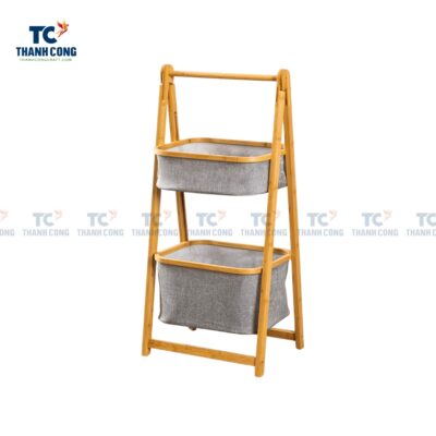 Bamboo Shelf With 2 Baskets (TCHD-24288)