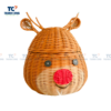 Christmas Rattan Reindeer Basket (TCSB-23157)