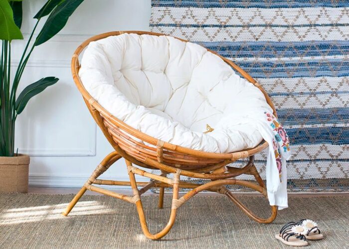 How to keep a papasan chair from sliding