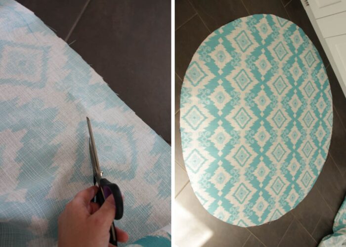 How to make a papasan chair cushion cover