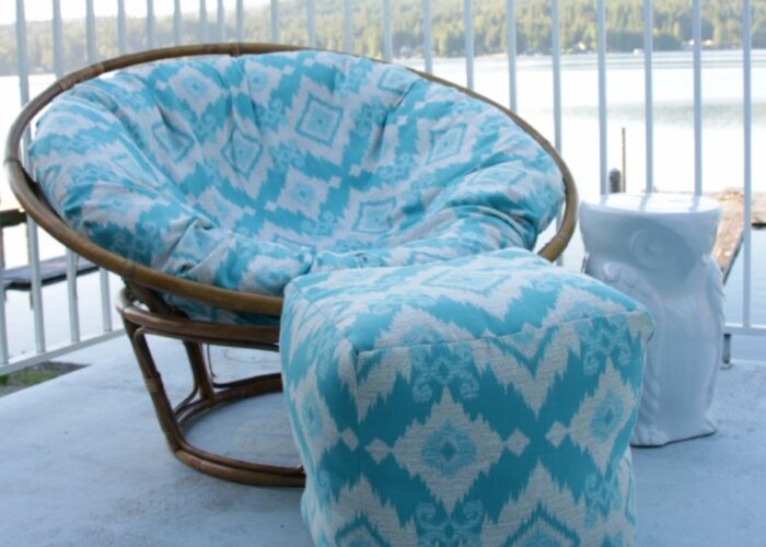 How to make a papasan chair cushion cover