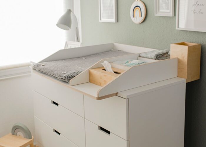 How to turn a dresser into a changing table