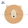 Round Teddy Bear Jute Rug