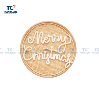 Merry Christmas Rattan Wall (TCHD-24301)