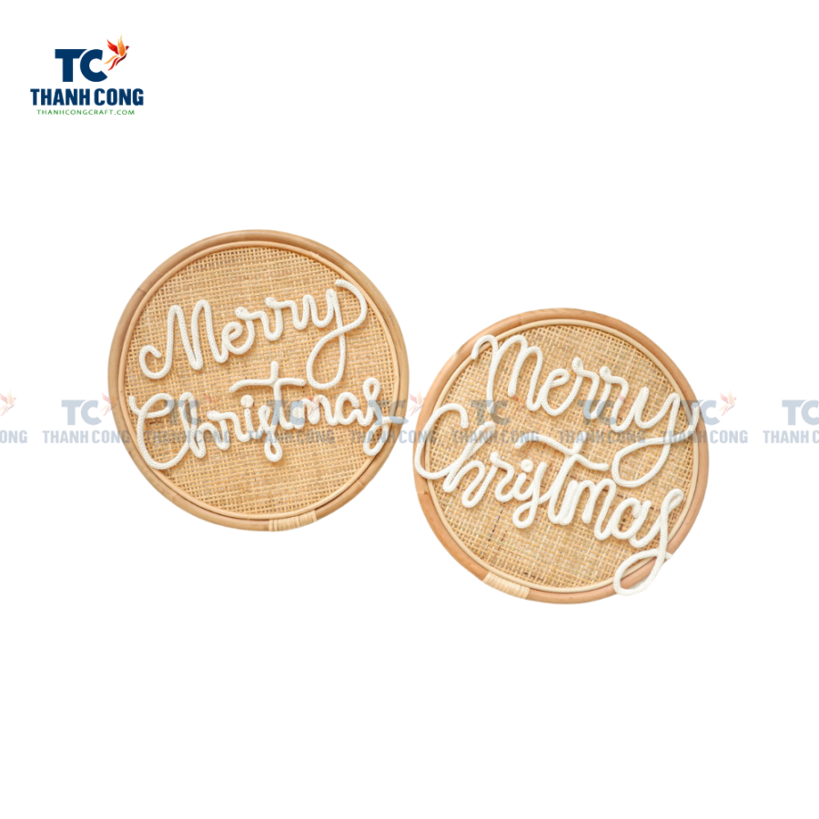 Merry Christmas Rattan Wall (TCHD-24301)