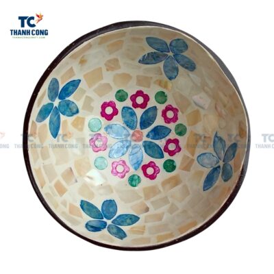Mother Of Pearl Coconut Shell Bowl (TCCB-24065)