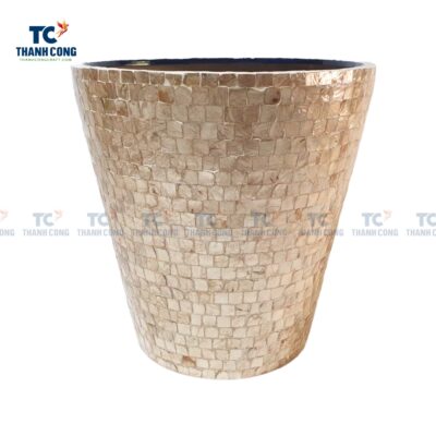 Mother Of Pearl Inlaid Plant Pot (TCSB-23163)